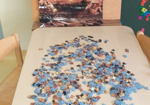 Obecnie układane puzzle z bohaterami Władcy pierścieni