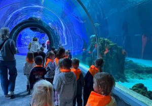 Dzieci w tunelu w Orientarium