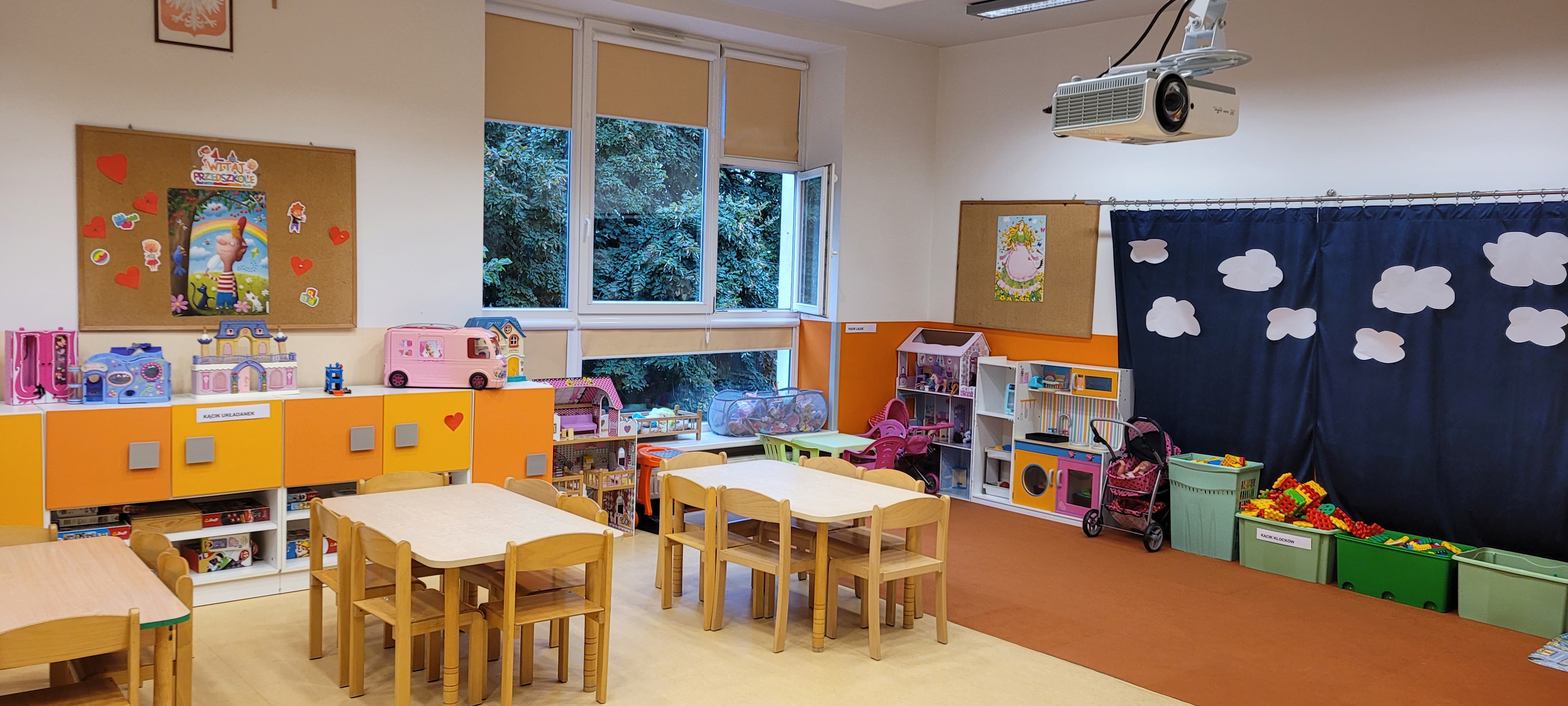Sala przedszkolna grupy Delfinki