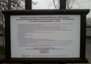 Regulamin korzystania z ogródka dydaktycznego
