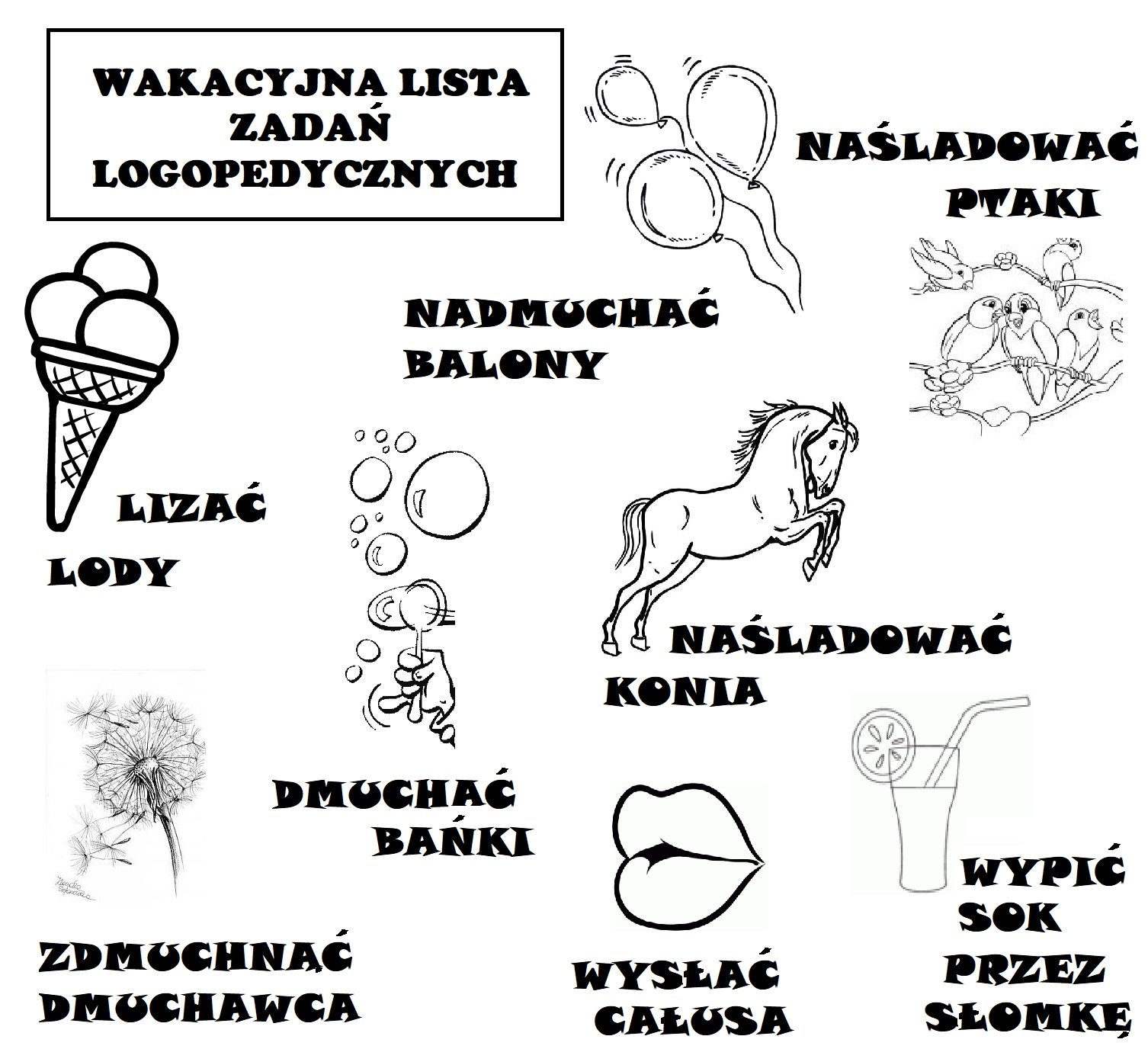 Wakacyjna lista zadań