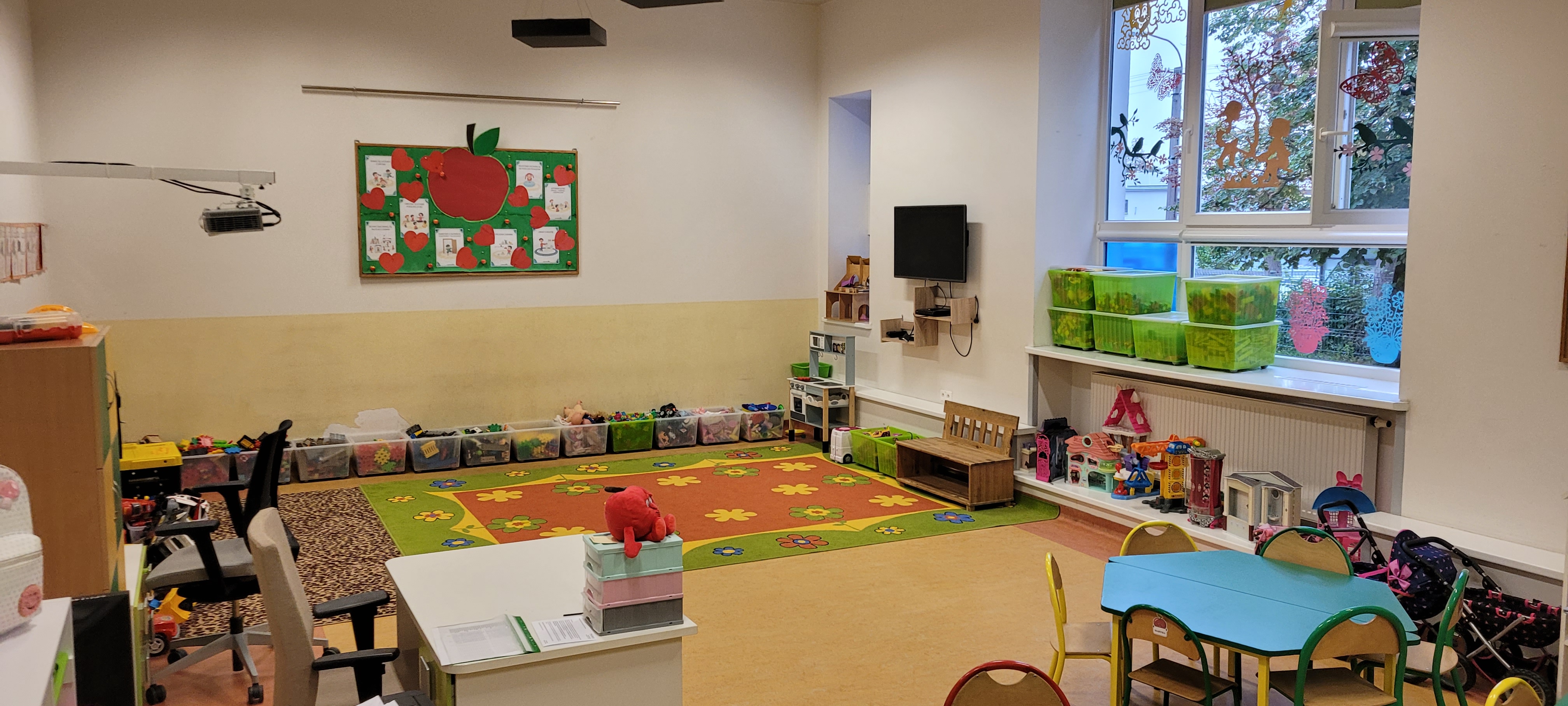 Sala przedszkolna grupy Jabłuszka