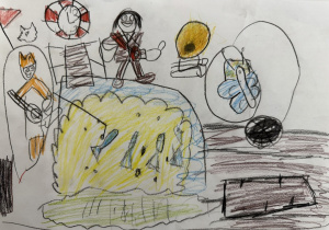 Scena z bajki oczami dziecka